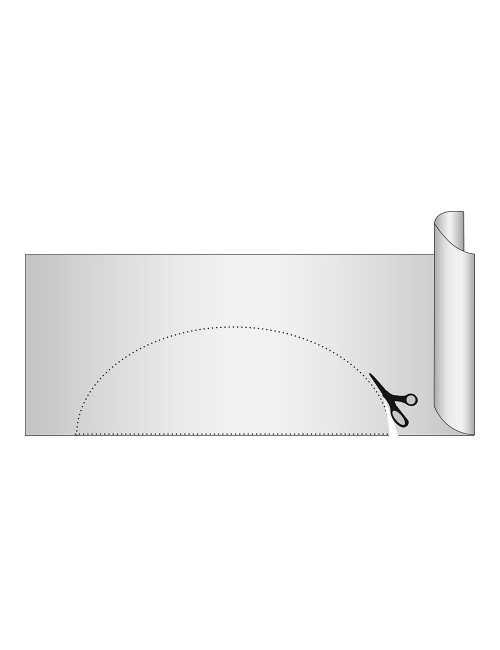 Lámina antideslizante extra gruesa gris 50 x 150 cm