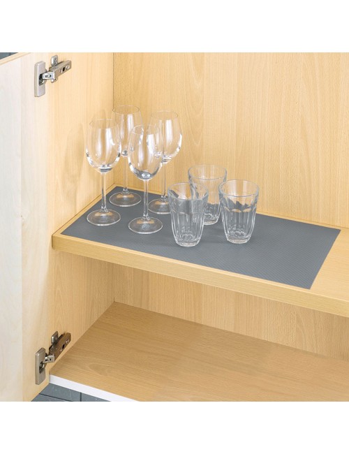 Lámina antideslizante extra gruesa gris 50 x 150 cm