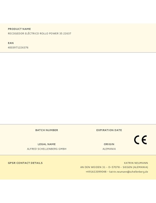 Recogedor eléctrico rollo power 35 22637