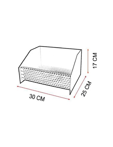 Cesta quemador de pellets 30 x 25 x 17 cm
