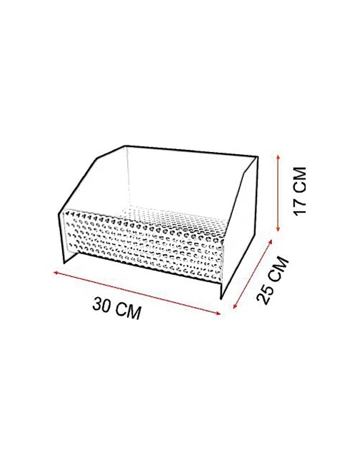 Cesta quemador de pellets 30 x 25 x 17 cm