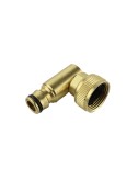 Conector roscado 3/4" codo laton aqua control