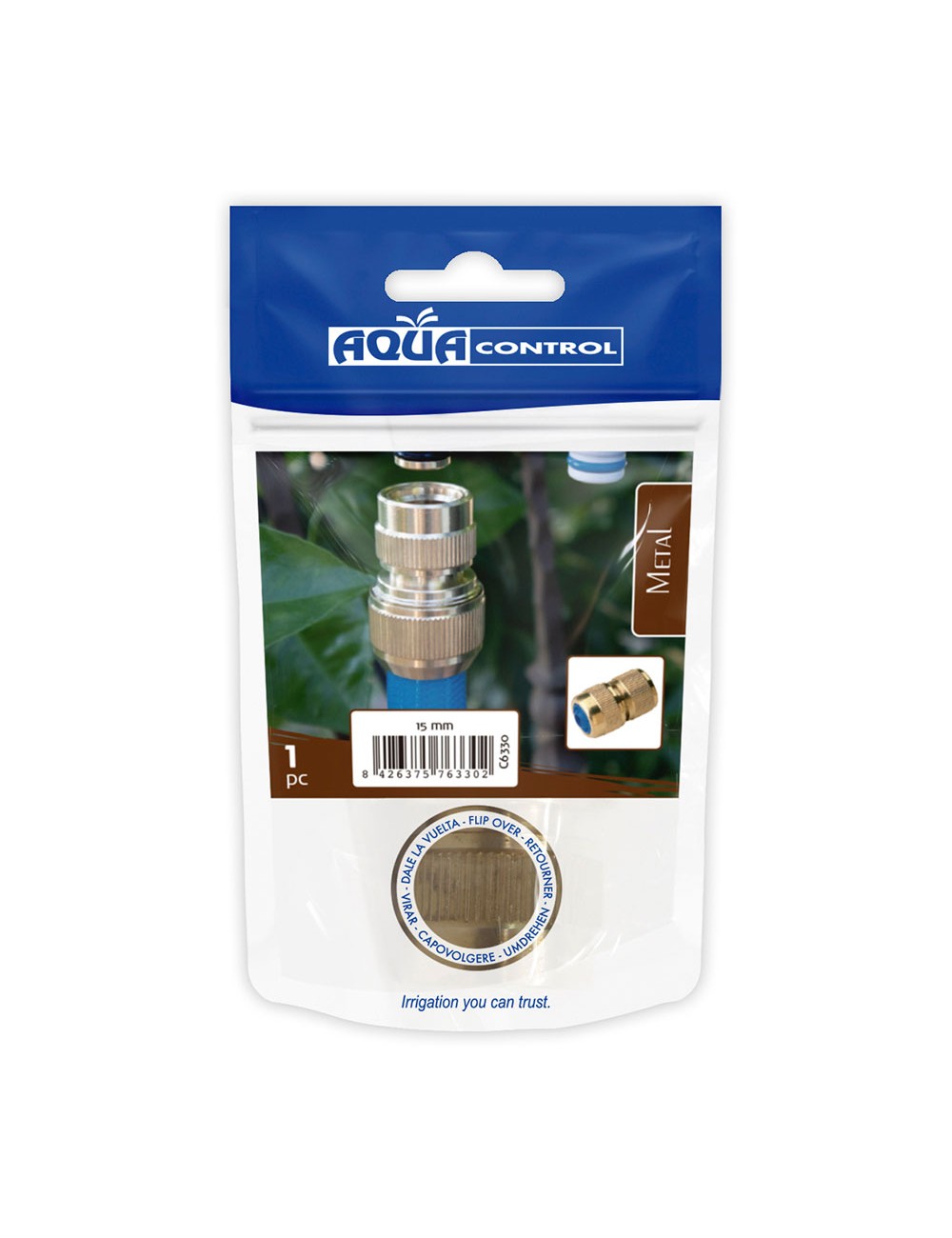 Conector rápido latón 5/8"