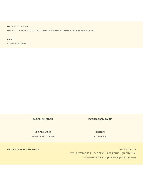 Aplacacantos para borde ks pack 24 mm, 2 uds