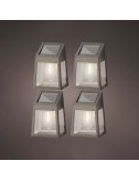 Set de 4 apliques de pared solar led 898174