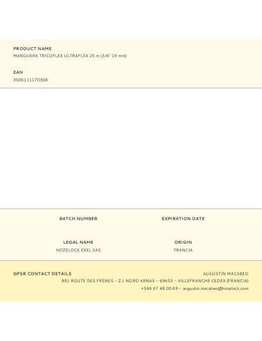 Manguera tricoflex ultraflex 25 m (3/4" 19 mm)