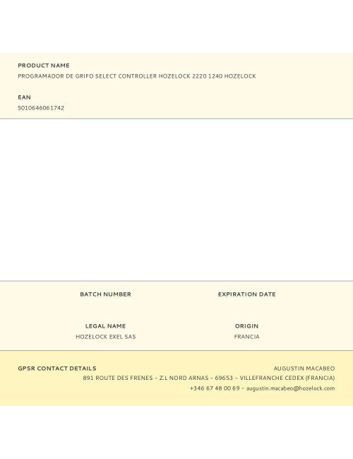 Programador de grifo select controller hozelock 2220 1240 hozelock