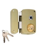 Cerradura sobreponer con cilindro 5056b entrada 60mm. mano izquierda 95056bhe60i lince