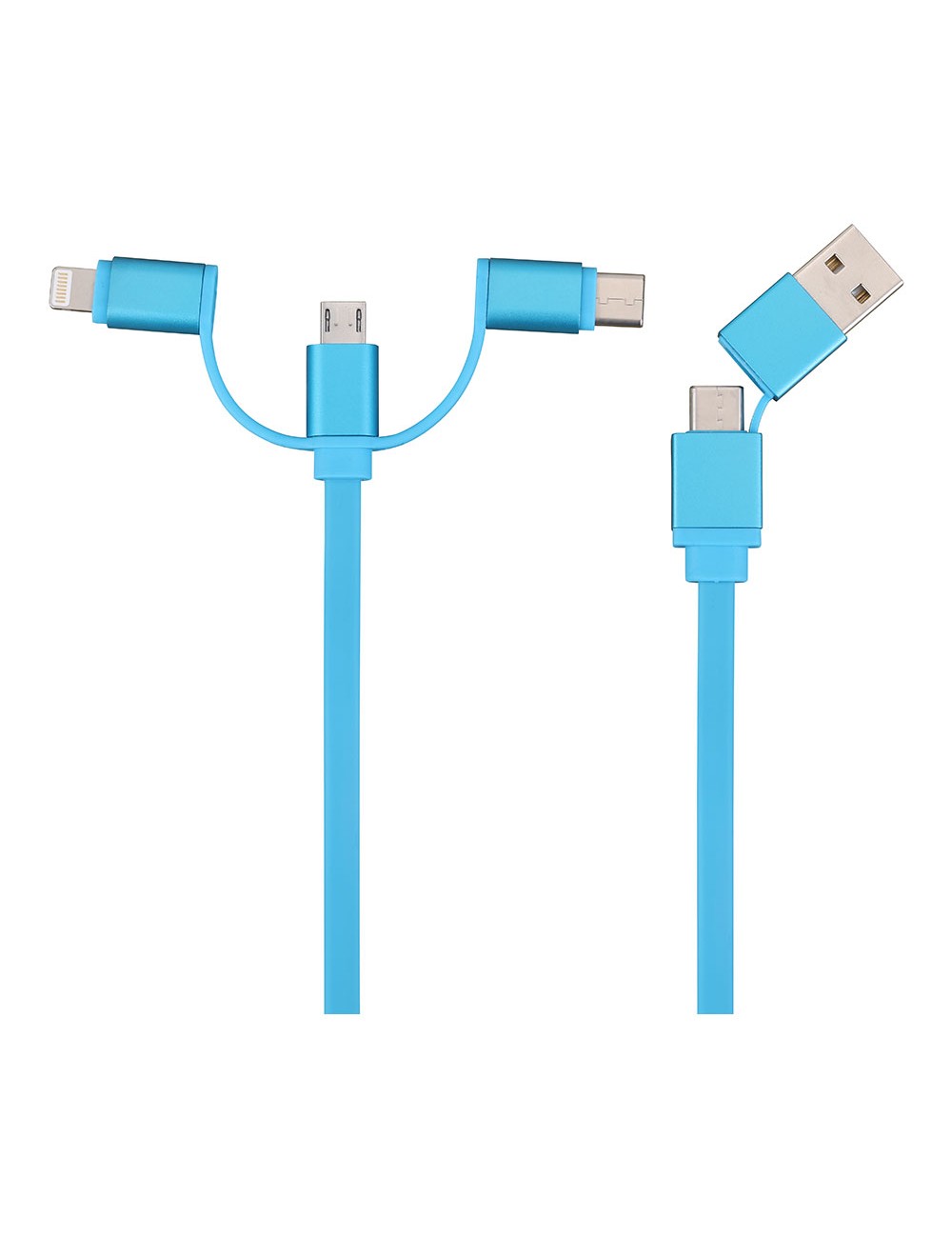 Cable 6 en 1, 1 m colores surtidos