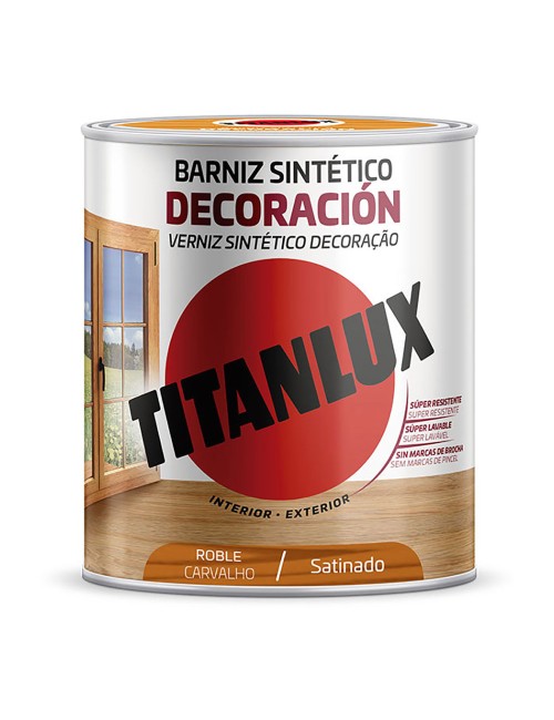Barniz sintético decoración roble satinado 750 ml