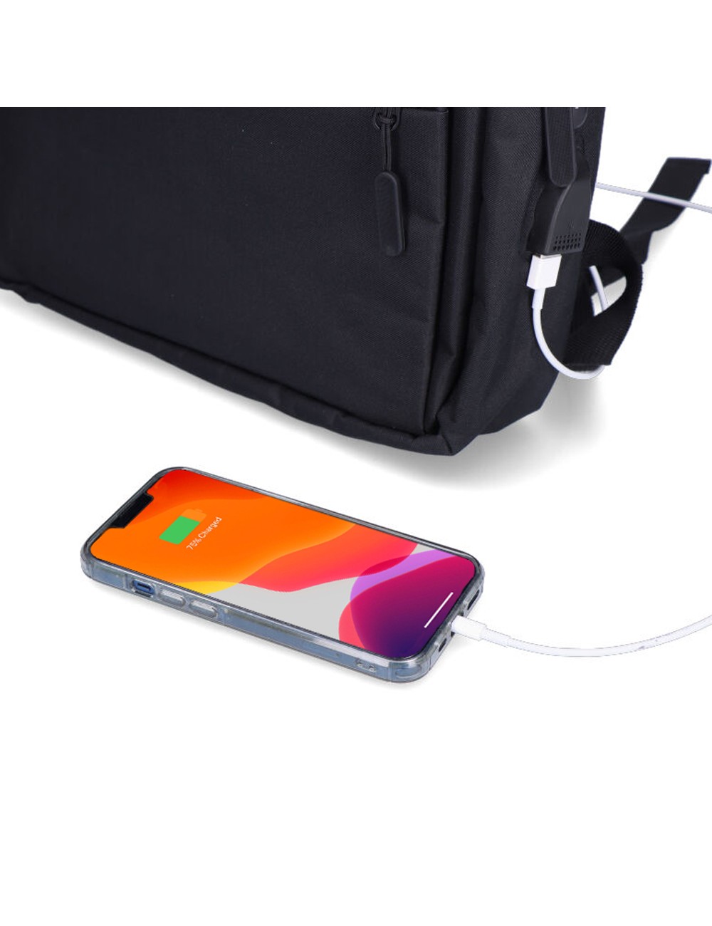 Mochila de oficina negra pierre delone