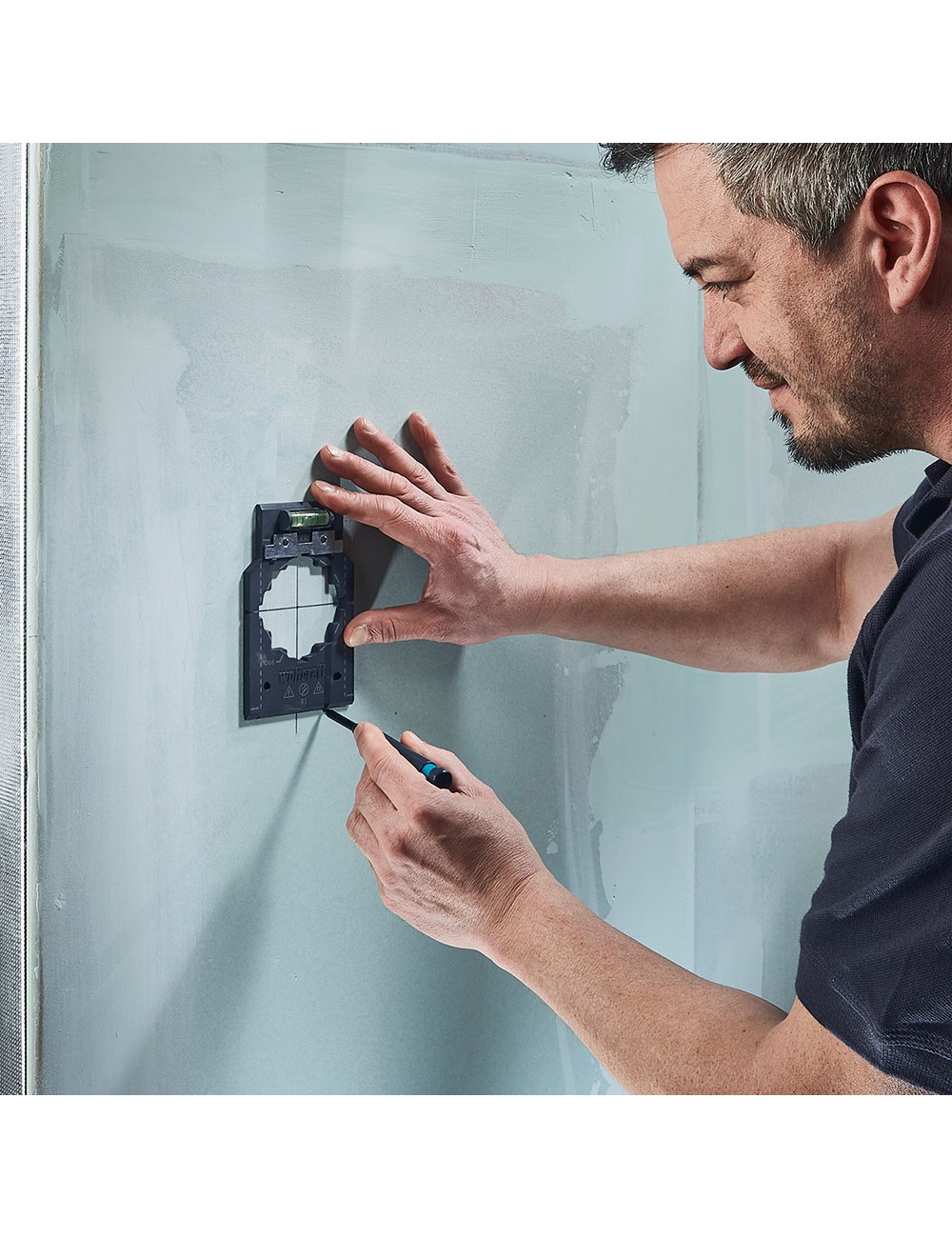 Plantilla para marcar y alinear, para medidas de 71 y 91 mm