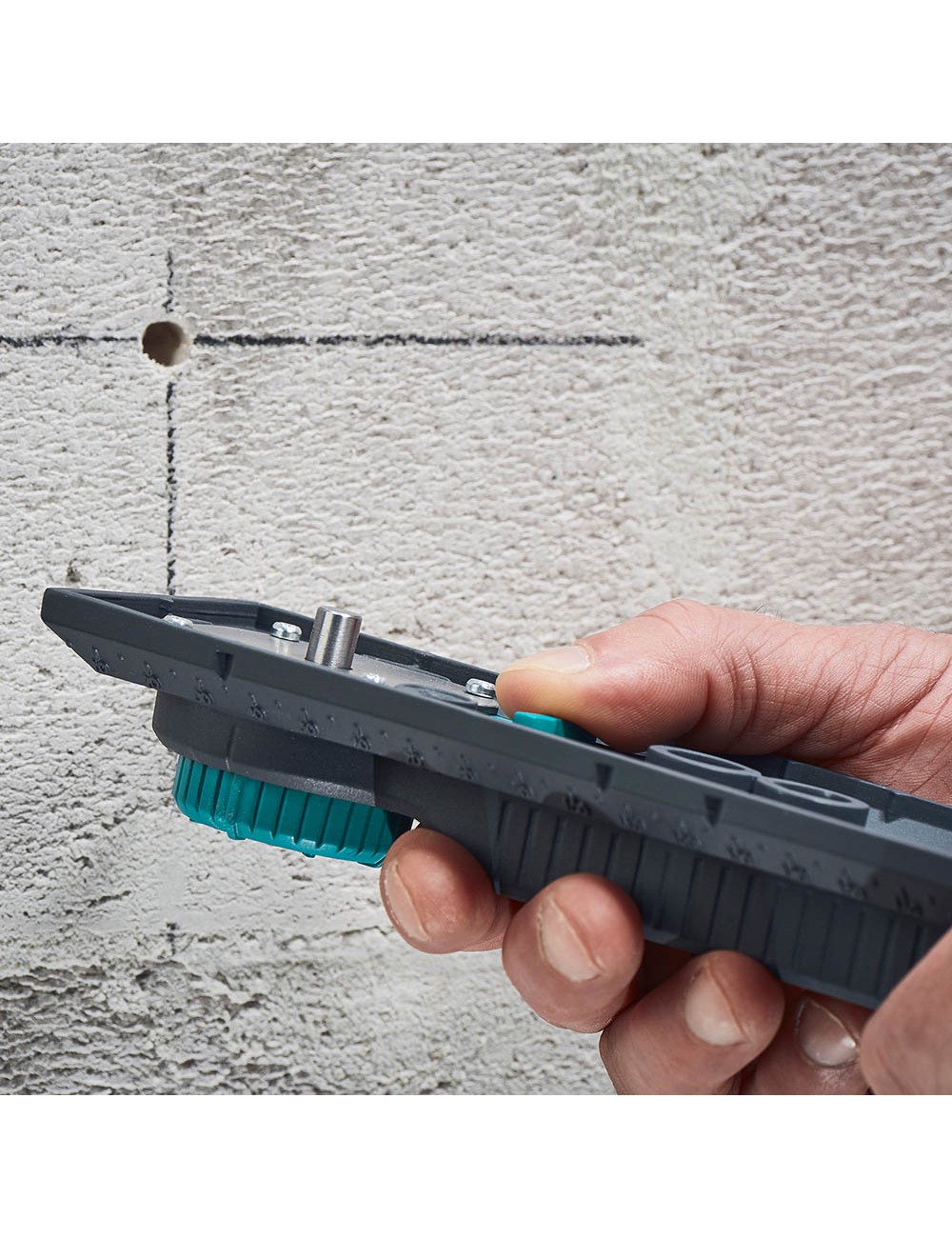 Plantilla de perforación electricidad, para medidas de 71 y 91 mm