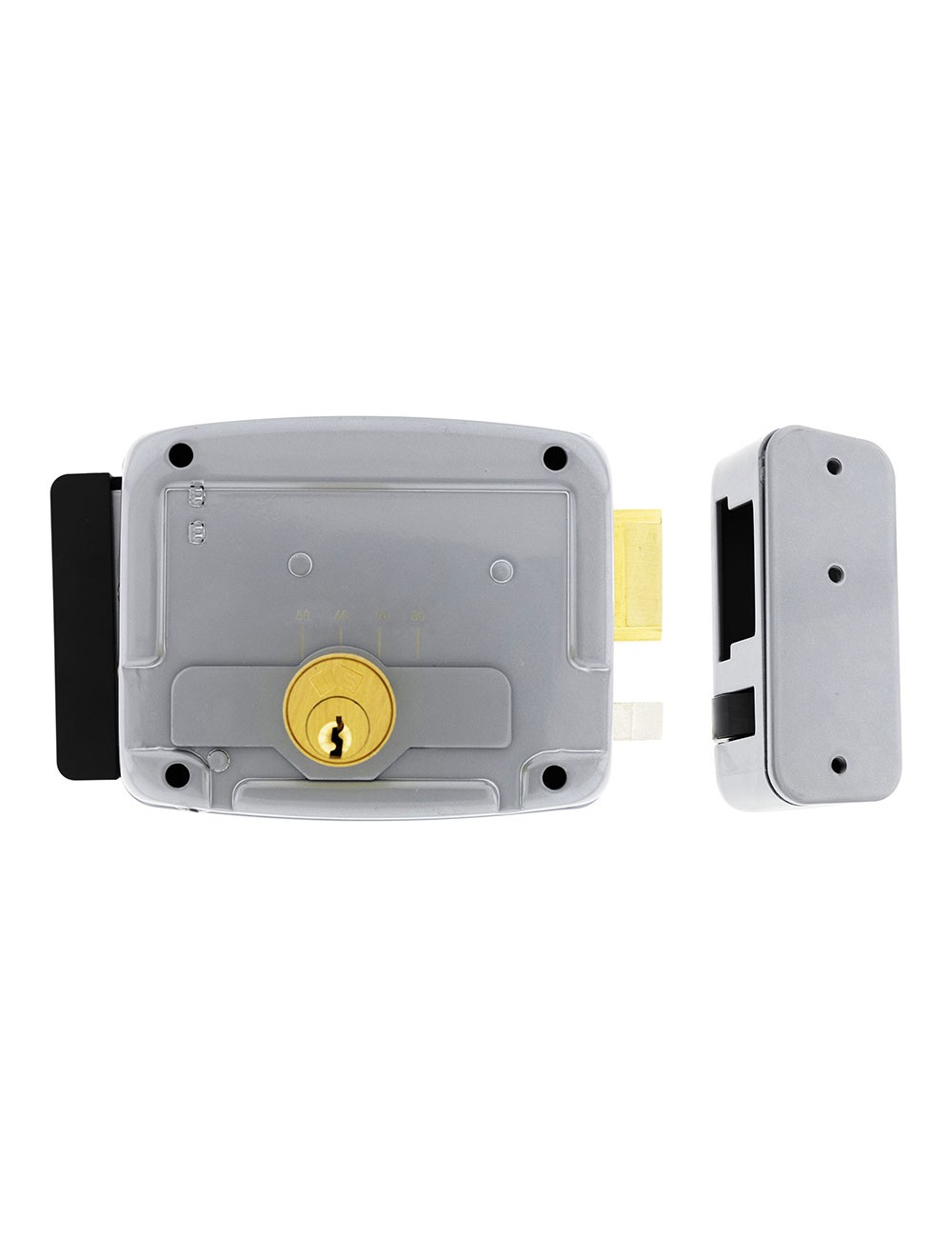 Electro cerradura de sobreponer con pulsador de apertura derecha jis 1903d jis