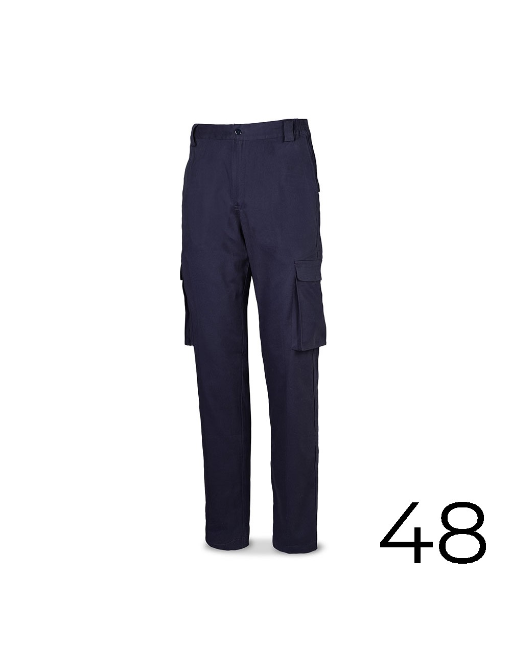 Pantalón strech 98% algodon 2% elastano 240g. azul marino talla 48 588pbsam/48