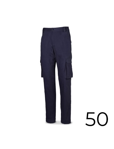 Pantalón strech 98% algodon 2% elastano 240g. azul marino talla 50 588pbsam/50