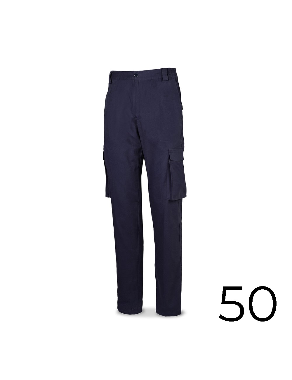 Pantalón strech 98% algodon 2% elastano 240g. azul marino talla 50 588pbsam/50
