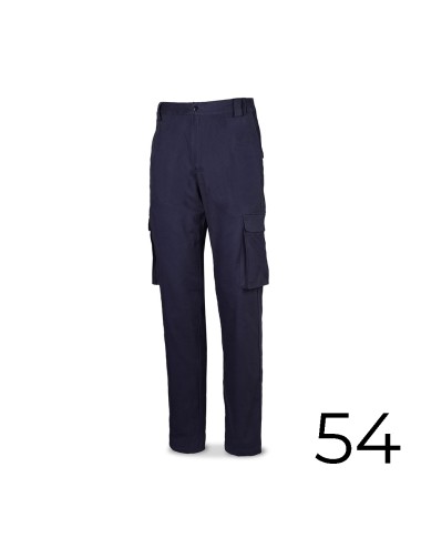 Pantalón strech 98% algodon 2% elastano 240g. azul marino talla 54 588pbsam/54