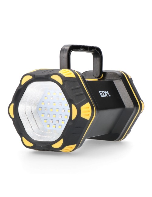 Linterna led de mano titan guard, recargable, 3 puntos de luz