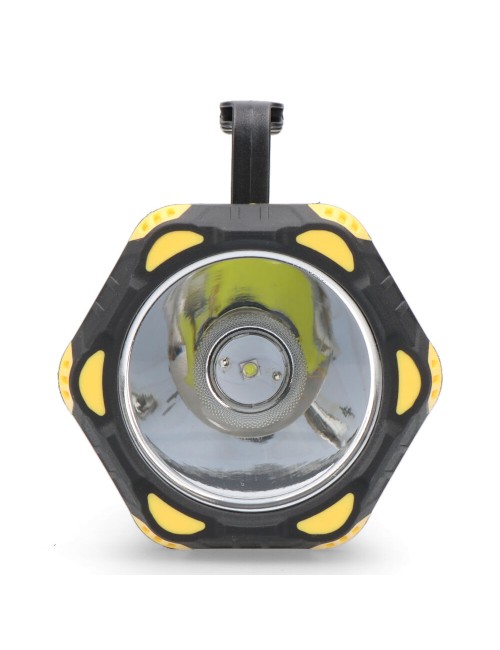 Linterna led de mano titan guard, recargable, 3 puntos de luz