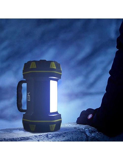 Linterna led de mano titan guard, recargable, 3 puntos de luz