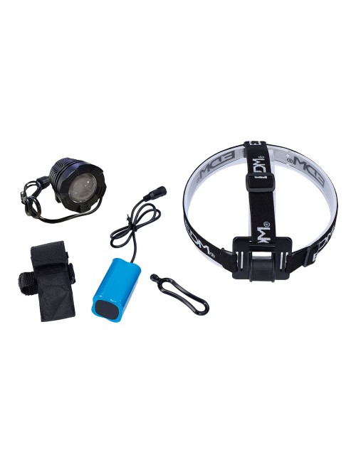 Foco led de aluminio recargable 180 lm, 50 lm, flash. función frontal / bicicleta