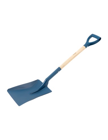 Pala cuadrada con mango de anilla, para cavar y recoger escombros
