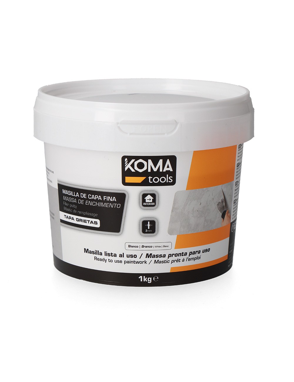 Masilla de capa fina lista al uso 1 kg