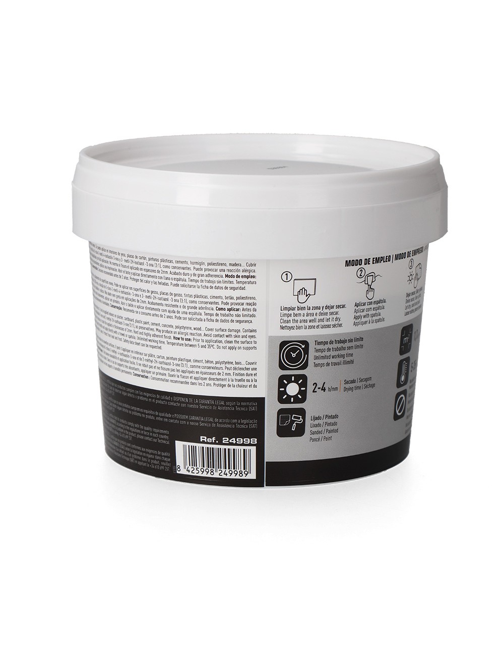 Masilla de capa fina lista al uso 1 kg