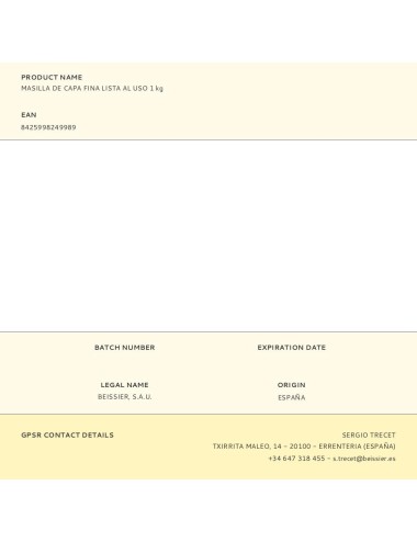 Masilla de capa fina lista al uso 1 kg