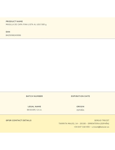 Masilla de capa fina lista al uso 500 g