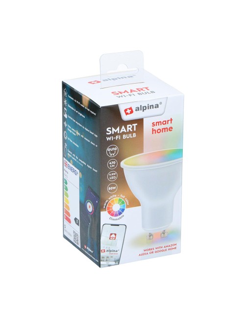 Bombilla inteligente rgb + gu10 4,9 w 470 lm 2700-6500 k full colors