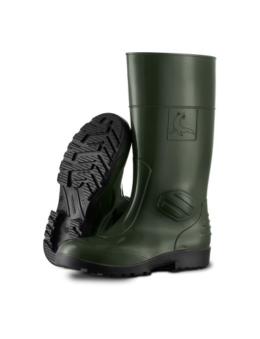 Bota de agua con seguridad s5 src color verde y negro talla 39