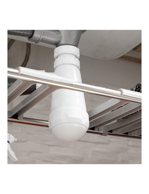 Estantería extensible de 2 estantes para fregadero shibblek 37,5 - 66,5 cm