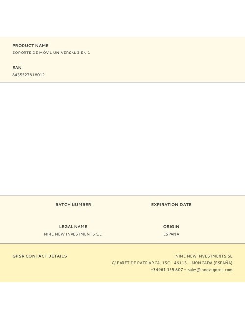 Soporte de móvil universal 3 en 1