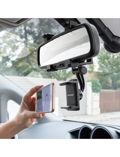 Soporte de smartphone para espejo retrovisor