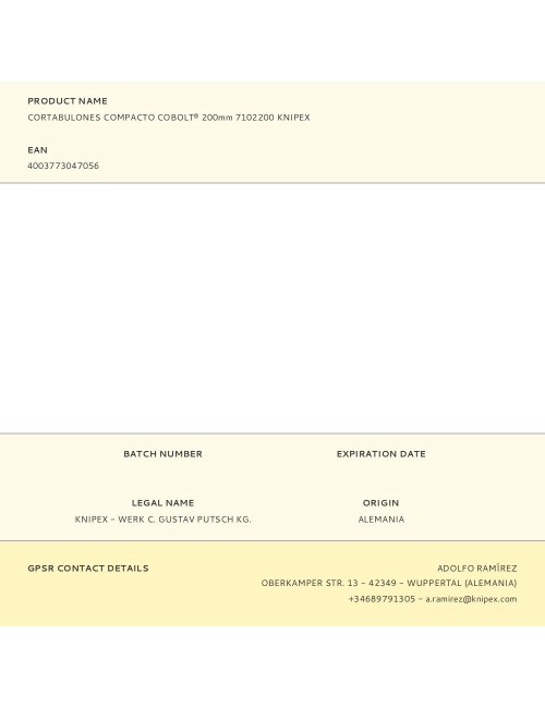 Cortabulones compacto cobolt® 200 mm