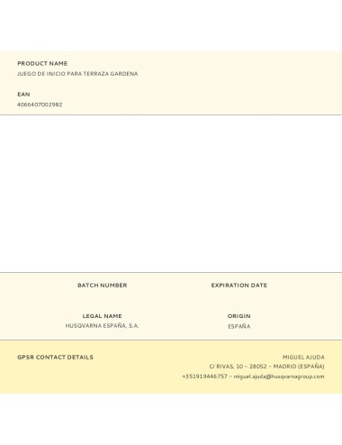 Juego de inicio para terraza gardena