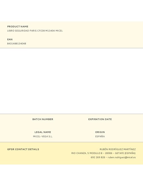Libro seguridad paris cfc08 m13404 micel