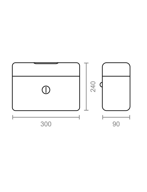 Caja de caudales cfc09 300x240x90mm azul m13400 micel