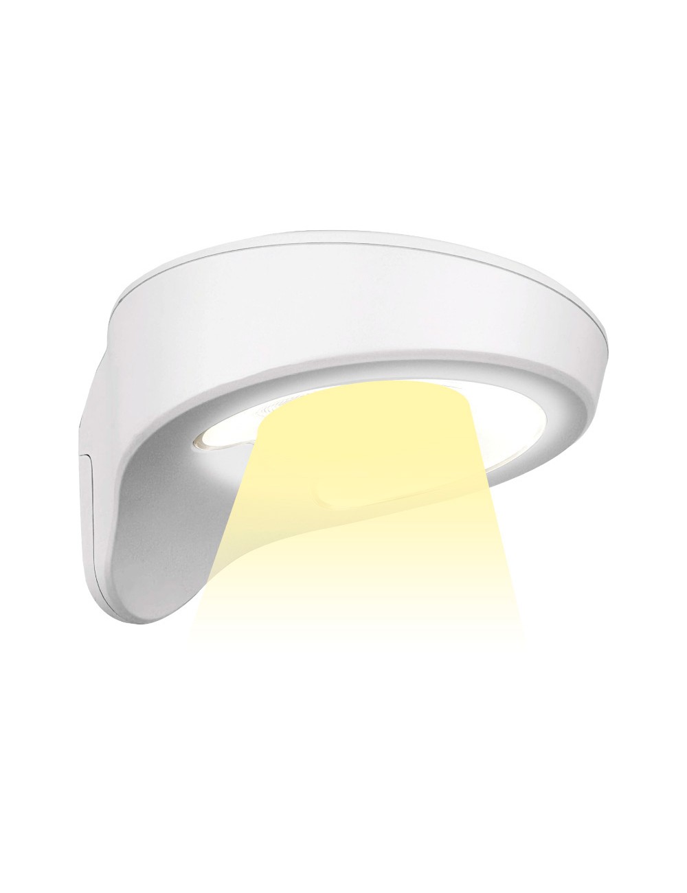 Aplique solar 2w 200lm 6500k con sensor color blanco edm