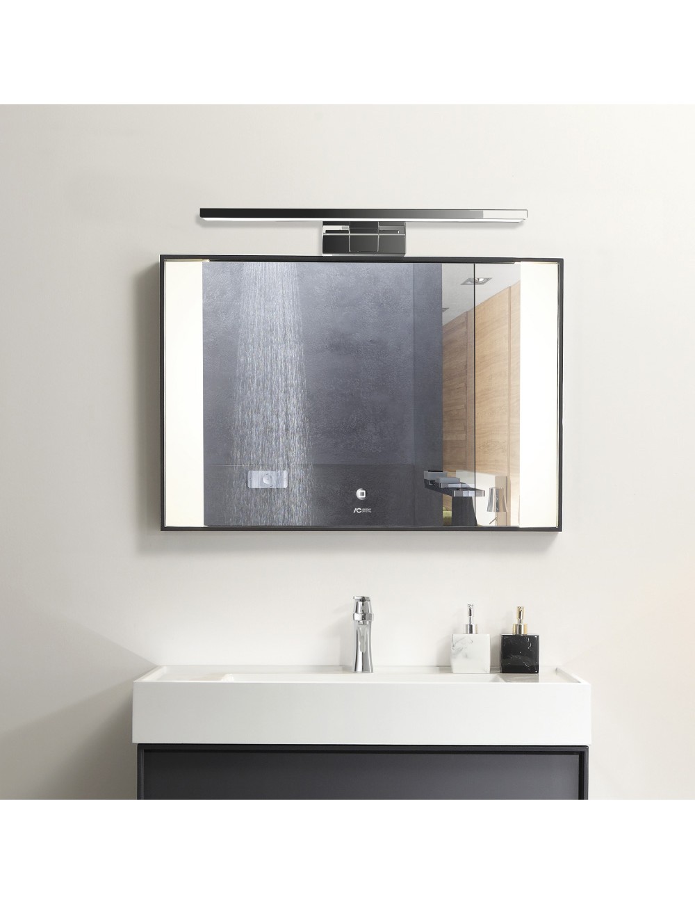 Lámpara led de pared o espejo 12 w 1.270 lm 4.000 k, luz día 60 x 12,8 x 5,10 cm