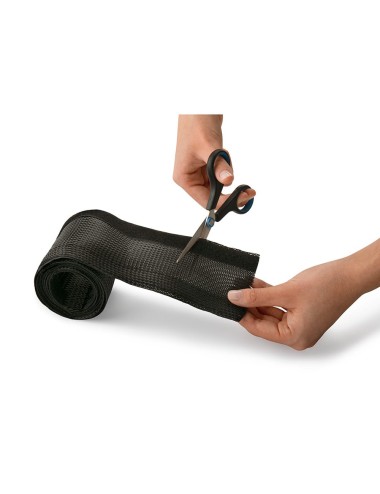 Malla agrupadora de cables 1,5m negro inofix