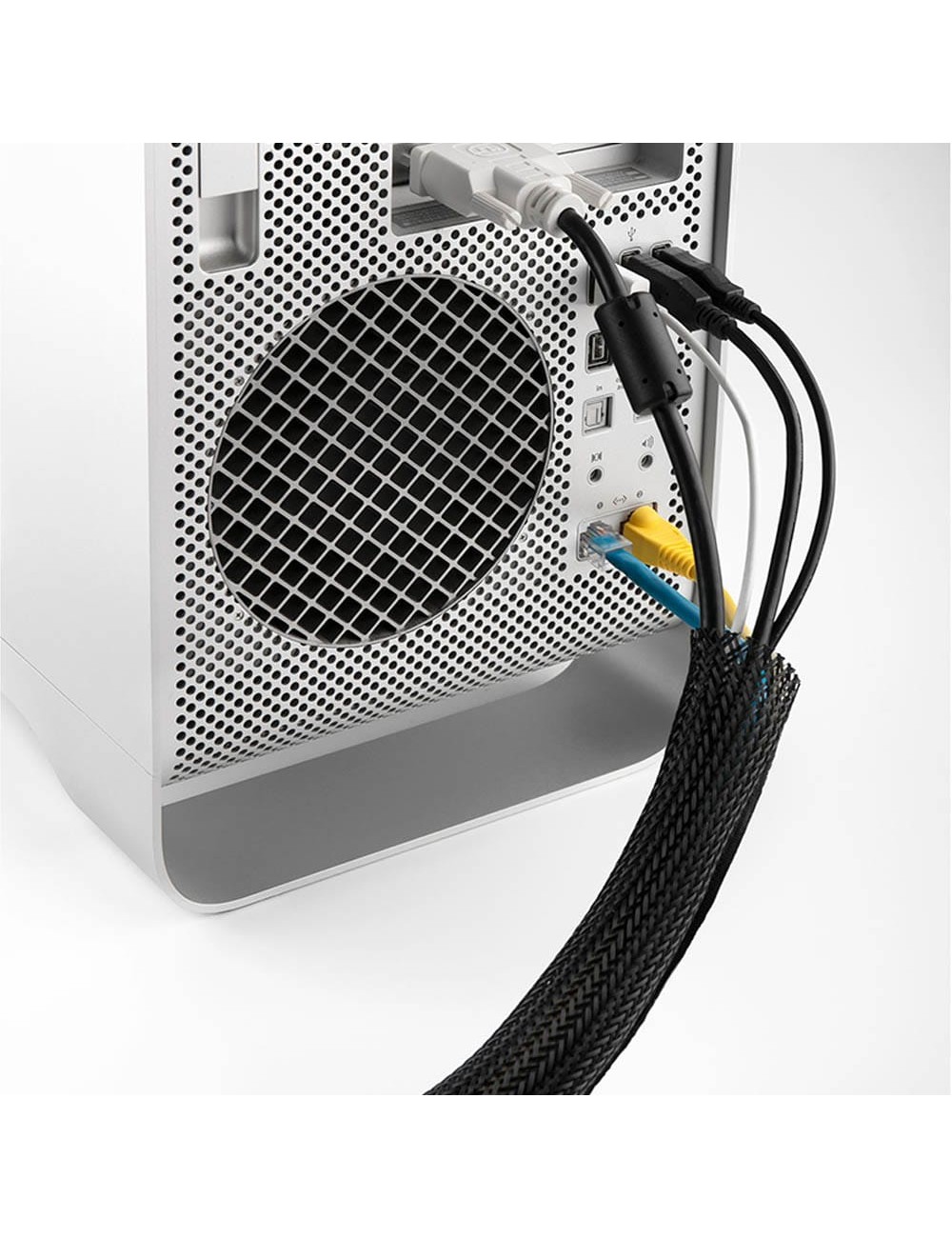 Malla agrupadora de cables 1,5m negro inofix