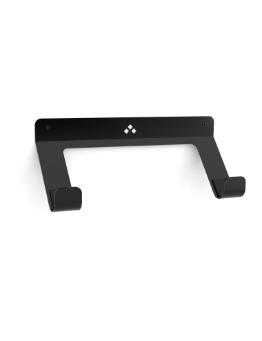 Soporte fijo patin 8076 de acero negro mate