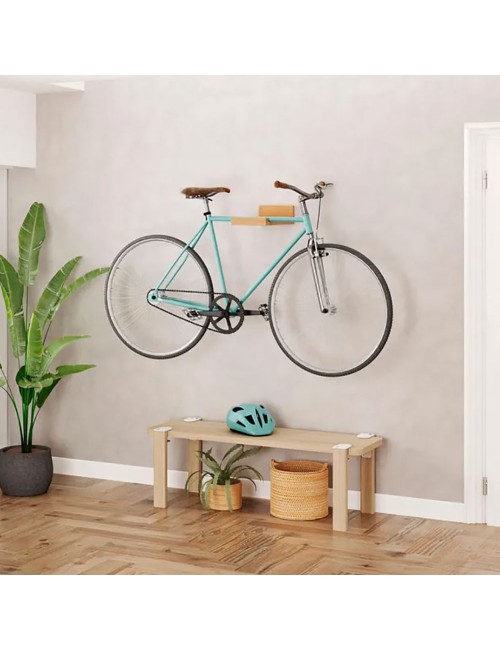 Soporte fijo bicicleta de haya lacado mate