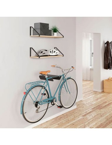 Soporte fijo bicicleta 8070 de acero negro mate