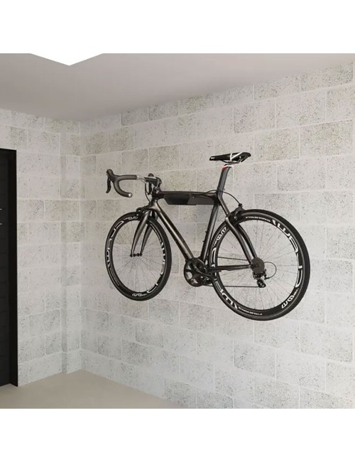 Soporte fijo bicicleta 8070 de acero negro mate