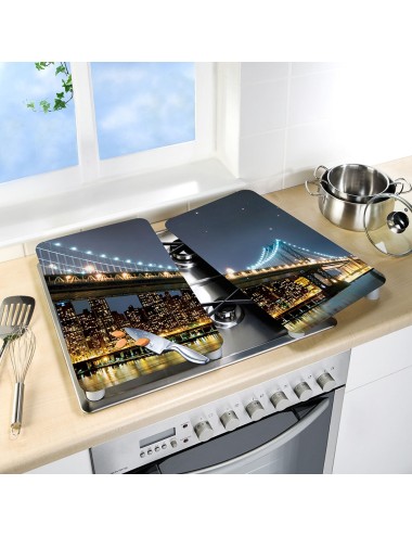 Placas cobertoras de vidrio brooklyn bridge 30 x 52 cm, 2 uds