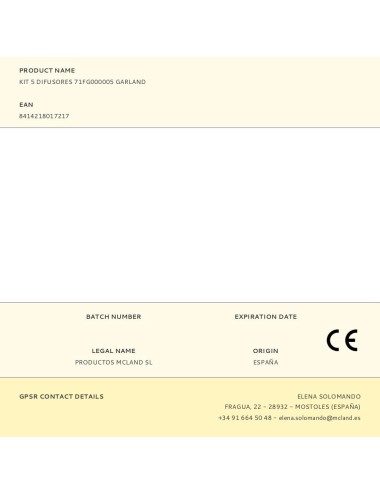 Kit 5 difusores 71fg000005 garland